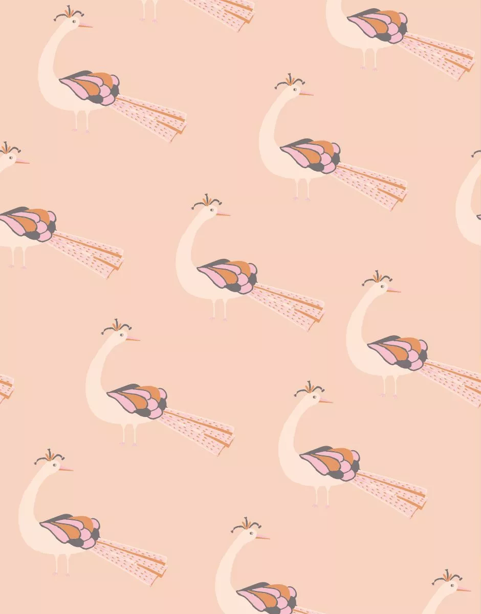 Robe Gisèle en tricot Peacocks roses – Image 3