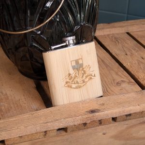 Flasque à alcool en métal et bambou – Savoie