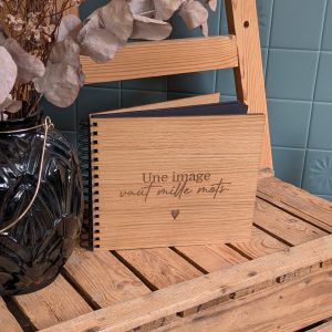 Album photo en chêne