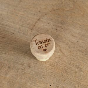 Bouchon en liège – Témoin en or