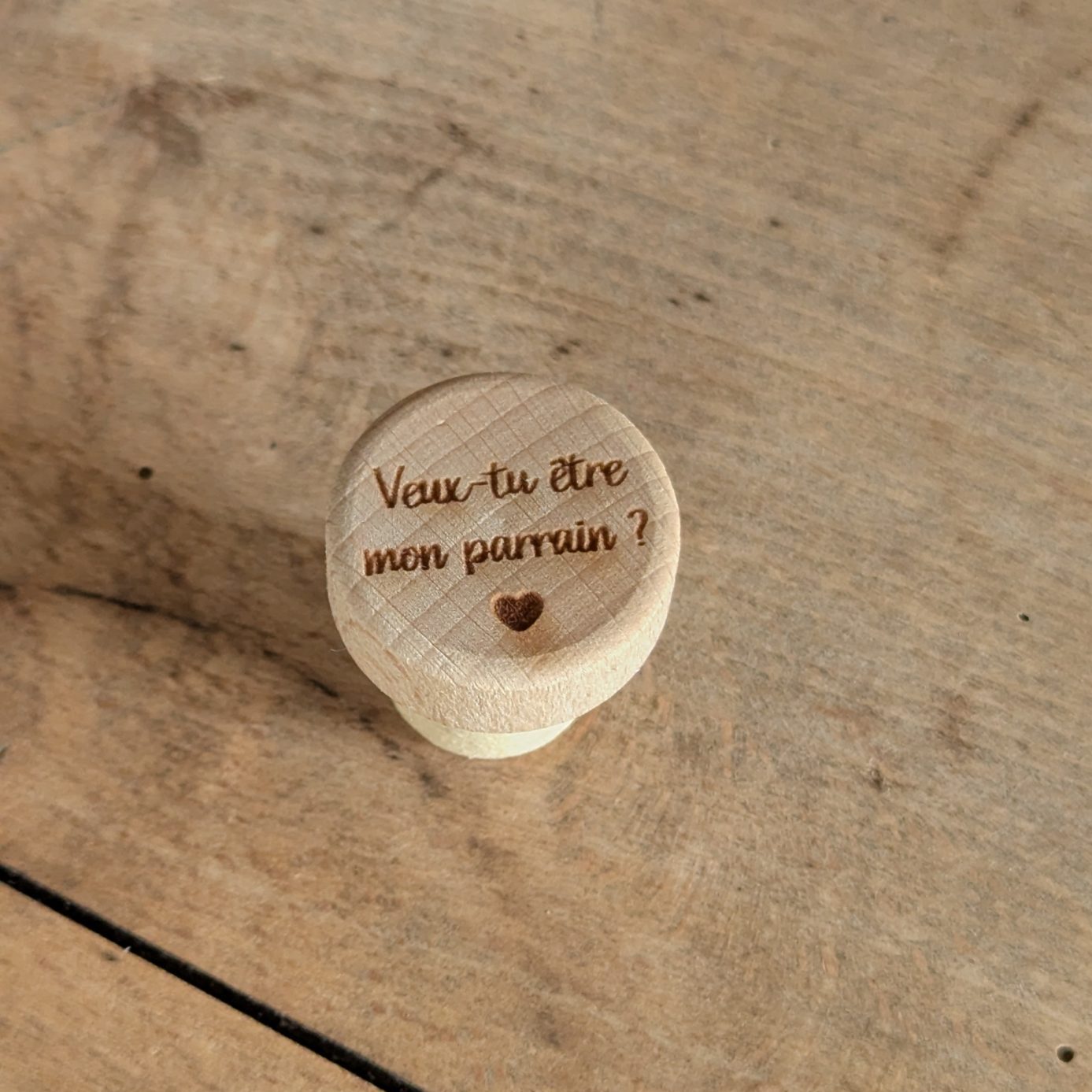 Bouchon en liège – Demande Parrain