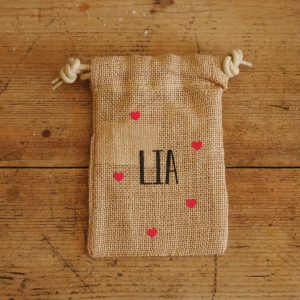 Pochon cadeau en jute – XXS