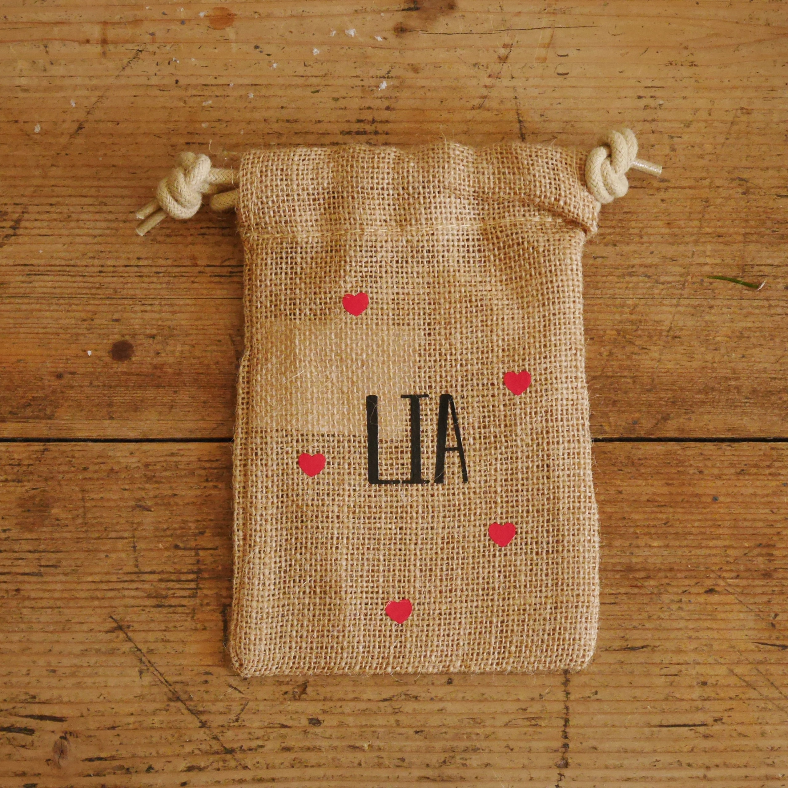 Pochon cadeau en jute – XXS