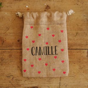 Pochon cadeau en jute – XS