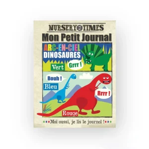 Journal bébé tissus Crinkly « Mon premier journal qui crépite » / Les dinosaures
