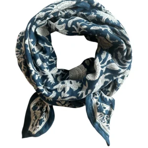 Foulard Gaya Indigo 100 cm – So family