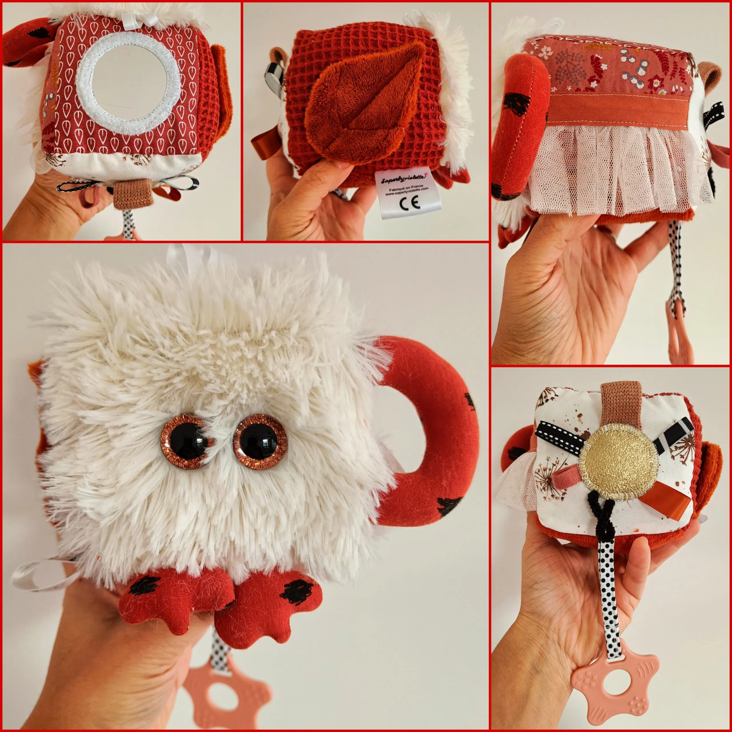 Cube d’activité Miss Papouillou, norme CE (personnalisable prénom) – Image 4