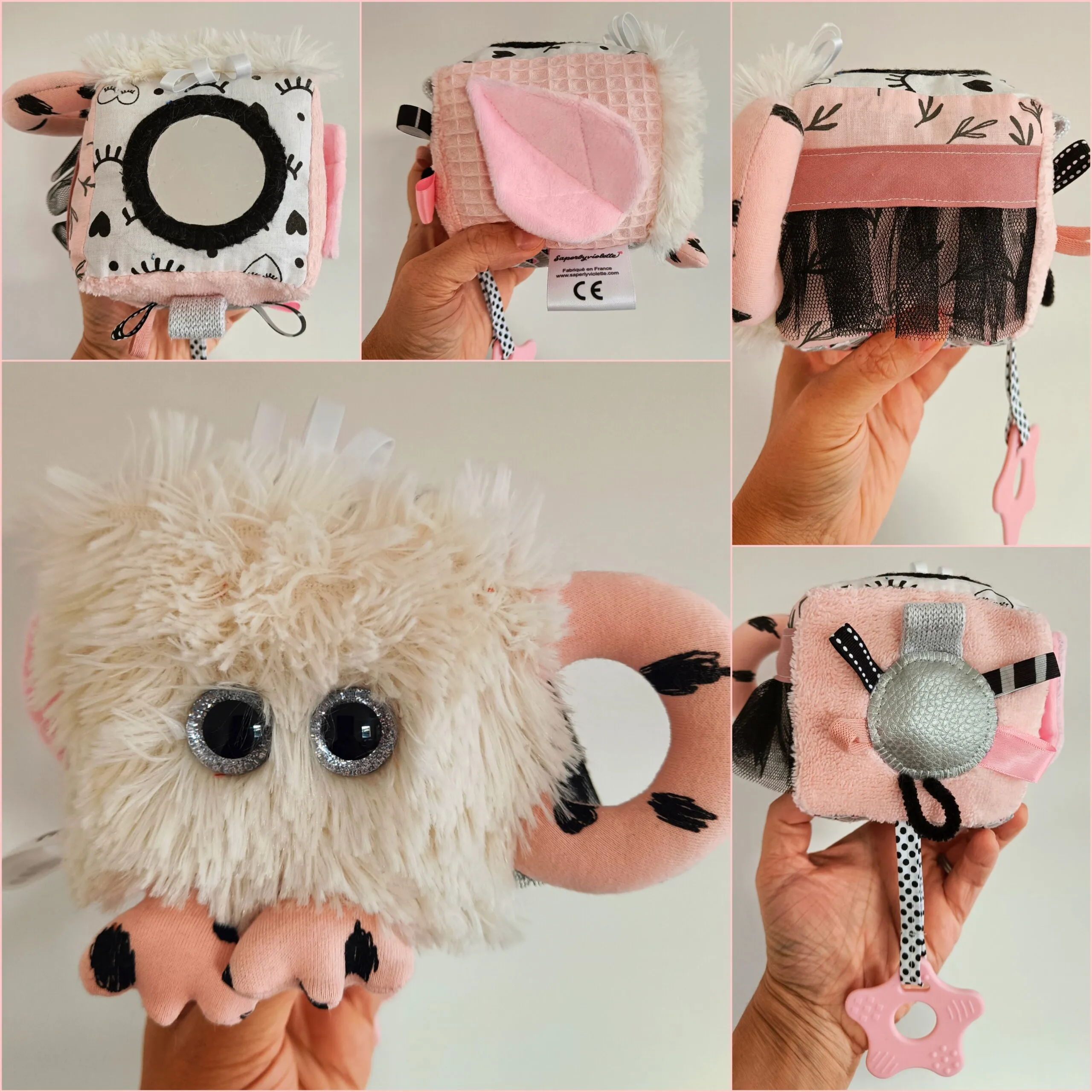 Cube d’activité Miss Papouillou, norme CE (personnalisable prénom) – Image 2