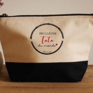 Trousse personnalisée – Meilleure tata du monde