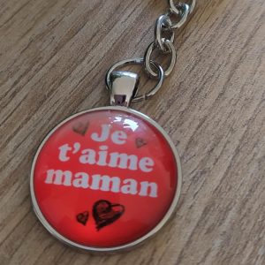 Porte-clés je t&rsquo;aime maman