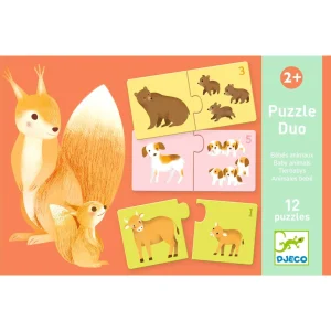 Puzzle Duo Bébés Animaux, Djeco