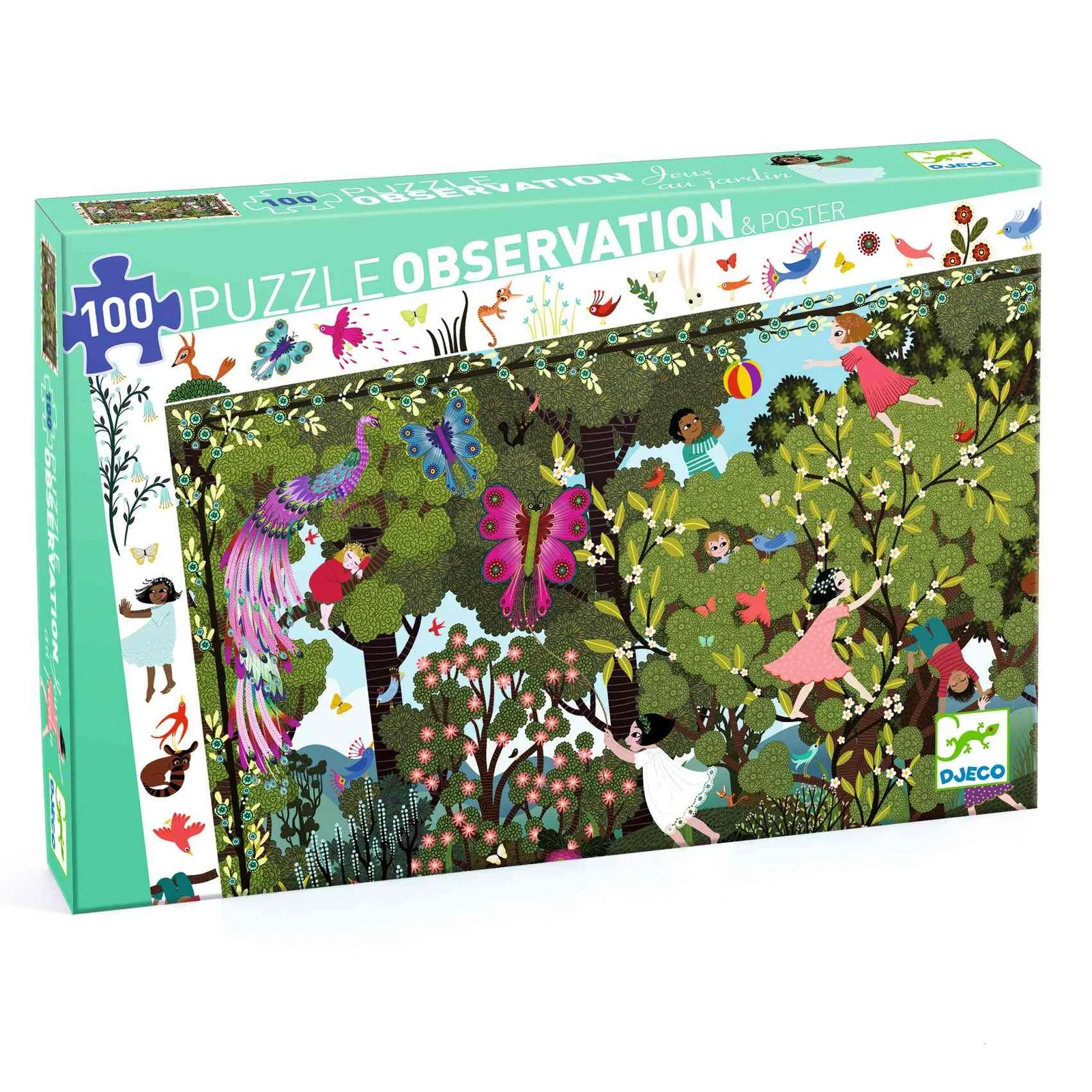 Puzzle Jeux au Jardin, 100p., Djeco