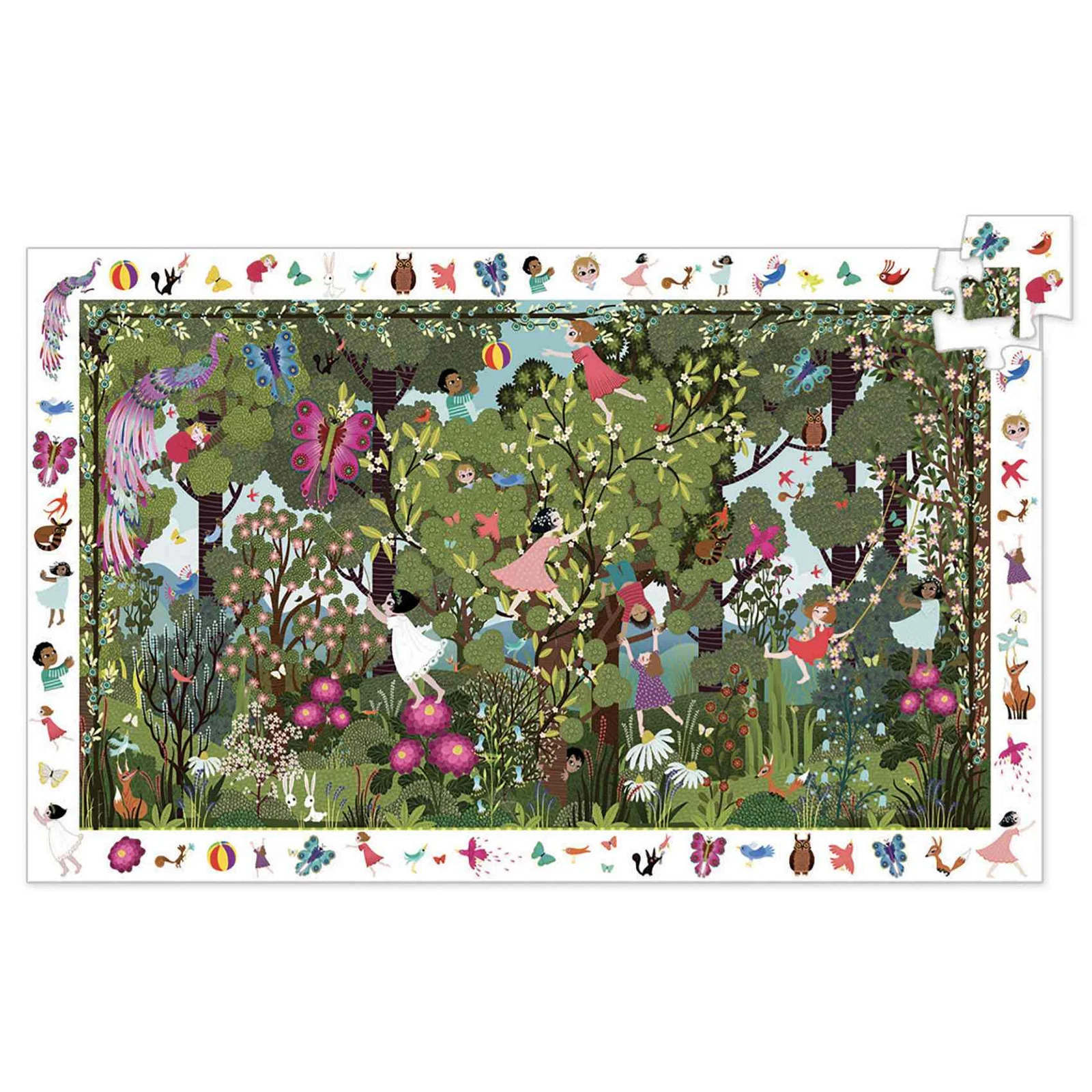 Puzzle Jeux au Jardin, 100p., Djeco – Image 2
