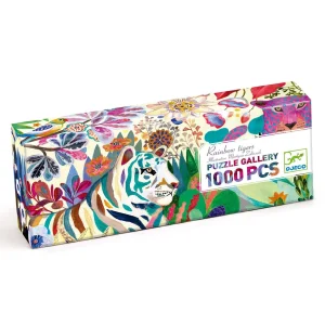 Puzzle Rainbow Tigers, 1000P, Djeco
