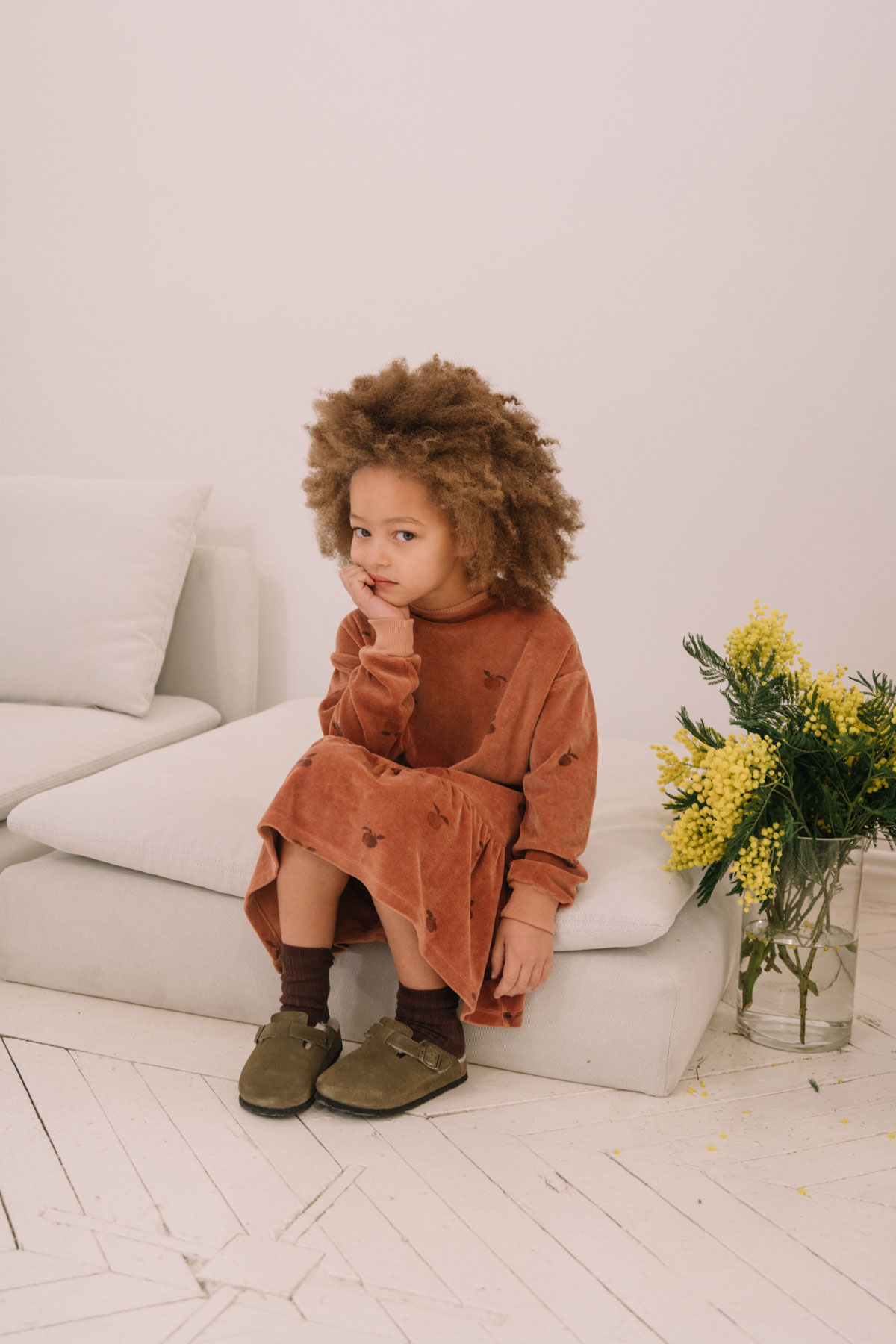 Robe Velours Pommes – Studio Bohème – Image 4