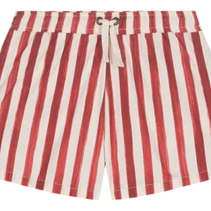 Short de bain rouge rayures – Studio Bohème