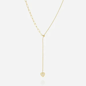 Collier Éclat en Acier Doré, Zag