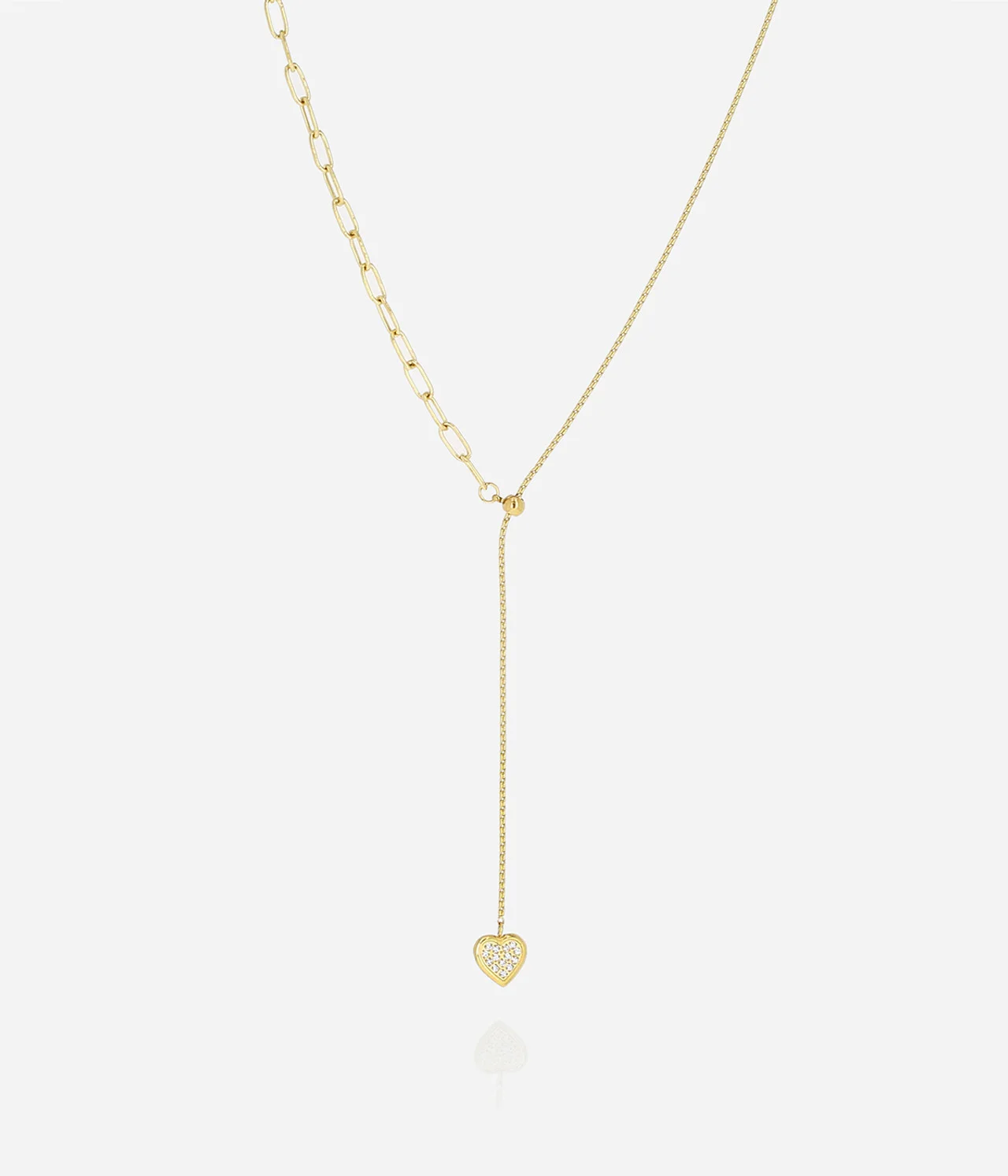 Collier Éclat en Acier Doré, Zag