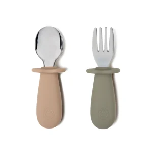 Premier set de couverts  / sauge – taupe