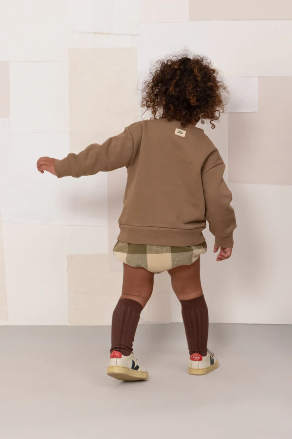 Sweatshirt enfant Bart mocha chien – Studio Bohème – Image 5
