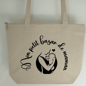 Sac cabas personnalisé pour maman – Mon Petit Bazar de Maman
