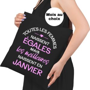 Sac fourre-tout femme anniversaire personnalisable