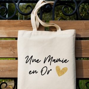 Sac fourre tout une mamie en Or