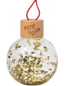 Boule de Noël Sensorielle Dorée – Petit Boum