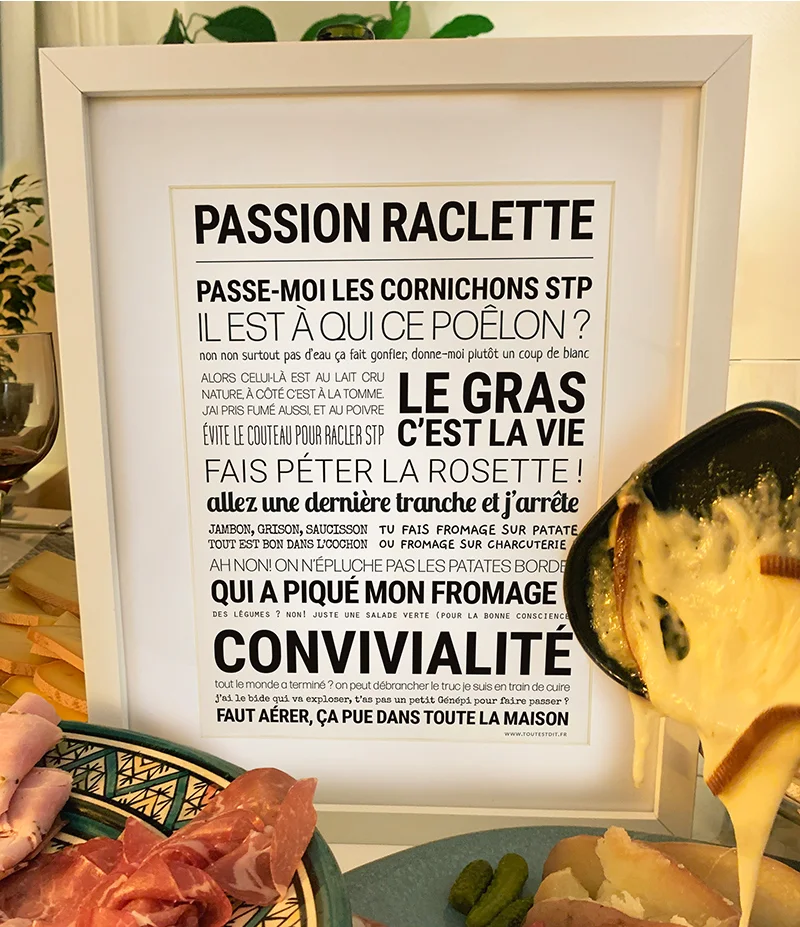 Affiche Passion Raclette – TOUT EST DIT