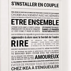 Affiche s’installer en couple – TOUT EST DIT
