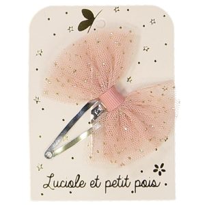 Barrette tutu | Rose poudré