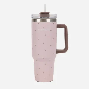 Gourde Paille coeur rose, Flamingueo