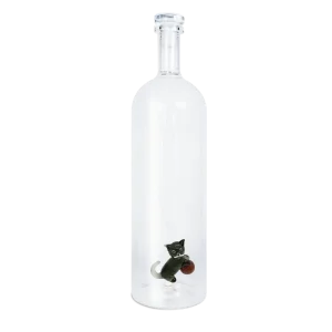 Bouteille en verre soufflé borosilicate « Chat » – WD Lifestyle