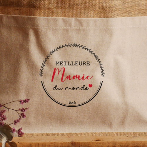 Cabas personnalisé meilleure mamie du monde – Image 2
