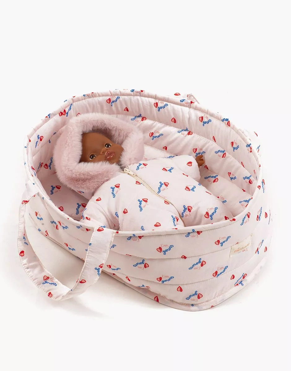 Couffin poupée et son oreiller en coton I’m yours – Image 2