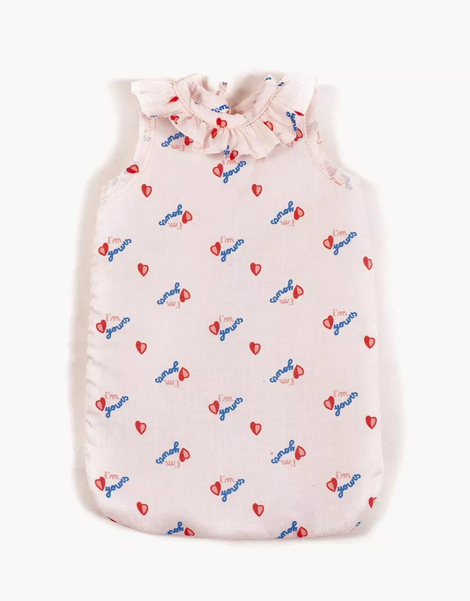 Turbulette poupée à collerette I’m yours