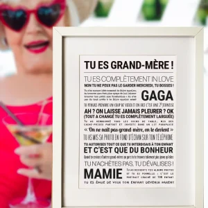 Affiche Tu es Grand Mère  – TOUT EST DIT