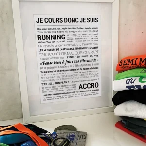 Affiche Je cours donc je suis  – TOUT EST DIT