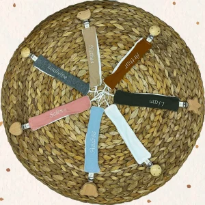 Attache Tétine Personnaliséedouble gaze de coton, couleur au choix