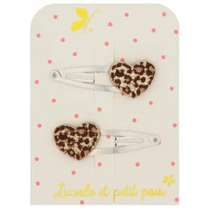 Barrettes étoiles| Coeur Léopard