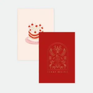 Duo de carnets de Poche A6 Yummy Recipes, ATWS