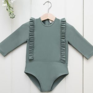 Body Anti-UV volant vert – Les petits dorés