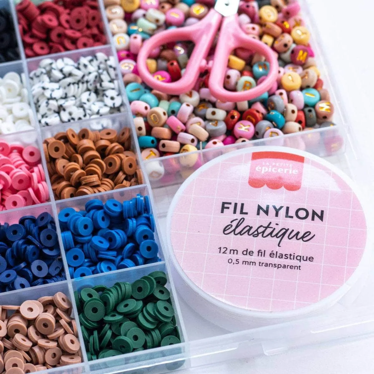 Boîte de 16 couleurs Perles Heishi Nature, La Petite Epicerie – Image 3