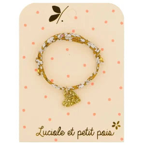 Bracelet Liberty | Feather Meadow coeur or jaune