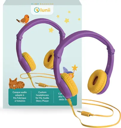 Casque Audio Violet pour Ma Fabrique à Histoires, Lunii
