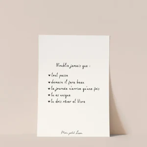 Carte « Demain il fera beau », Mon Petit Léon