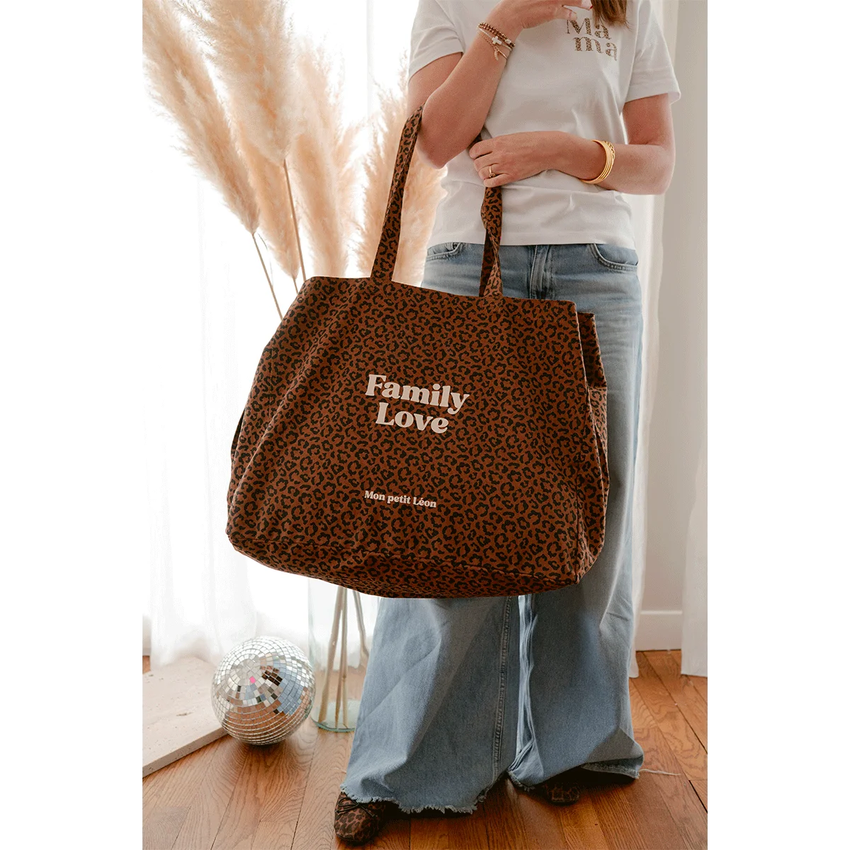 Cabas XXL Léopard Family love, Mon Petit Léon – Image 3