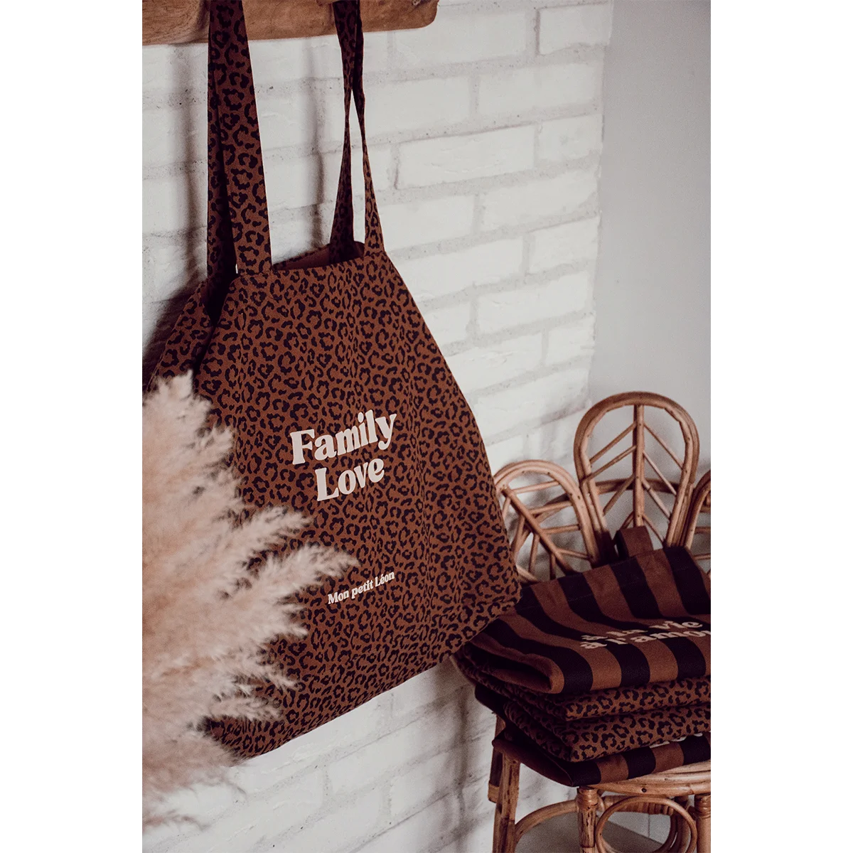 Cabas XXL Léopard Family love, Mon Petit Léon – Image 2