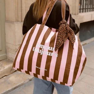 Cabas XXL Léopard rayé, Mon Petit Léon