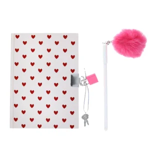 Carnet Secret Cœurs Rouges